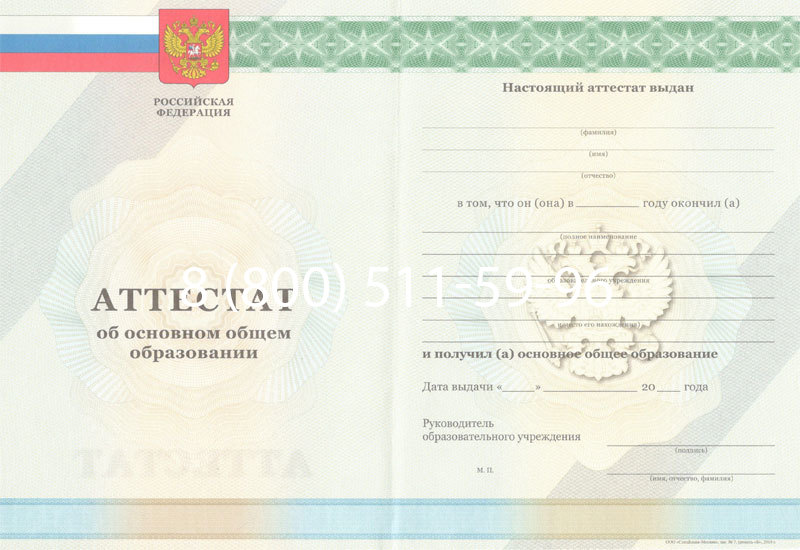 Купить Аттестат за 9 класс 2011-2013 годов в Новомосковске Купить Аттестат за 9 класс 2011-2013 годов в Новомосковске