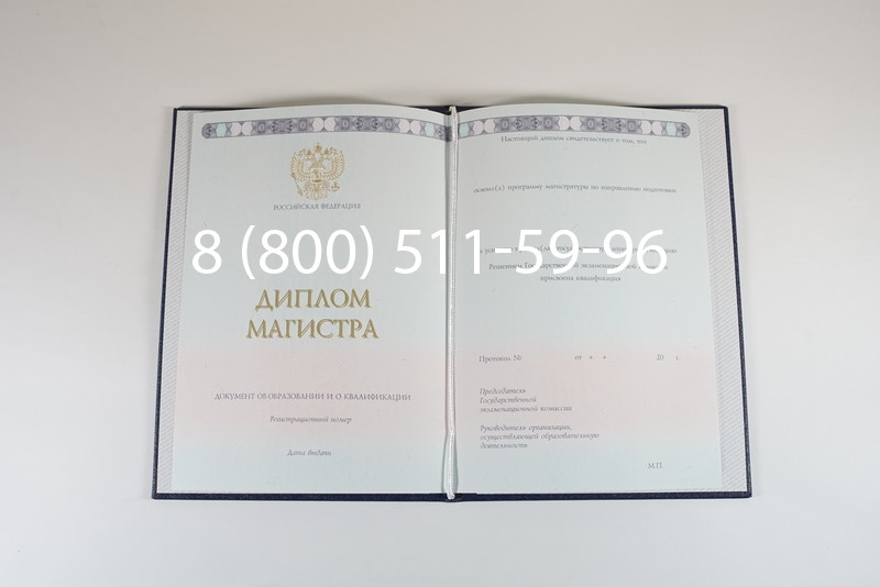 Диплом магистра 2014-2024 года в Новомосковске
