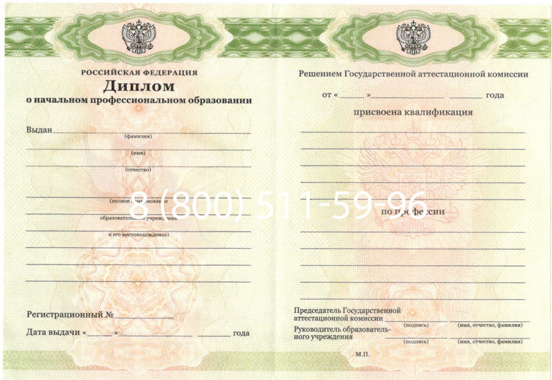 Купить Диплом ПТУ 2014-2024 года в Новомосковске