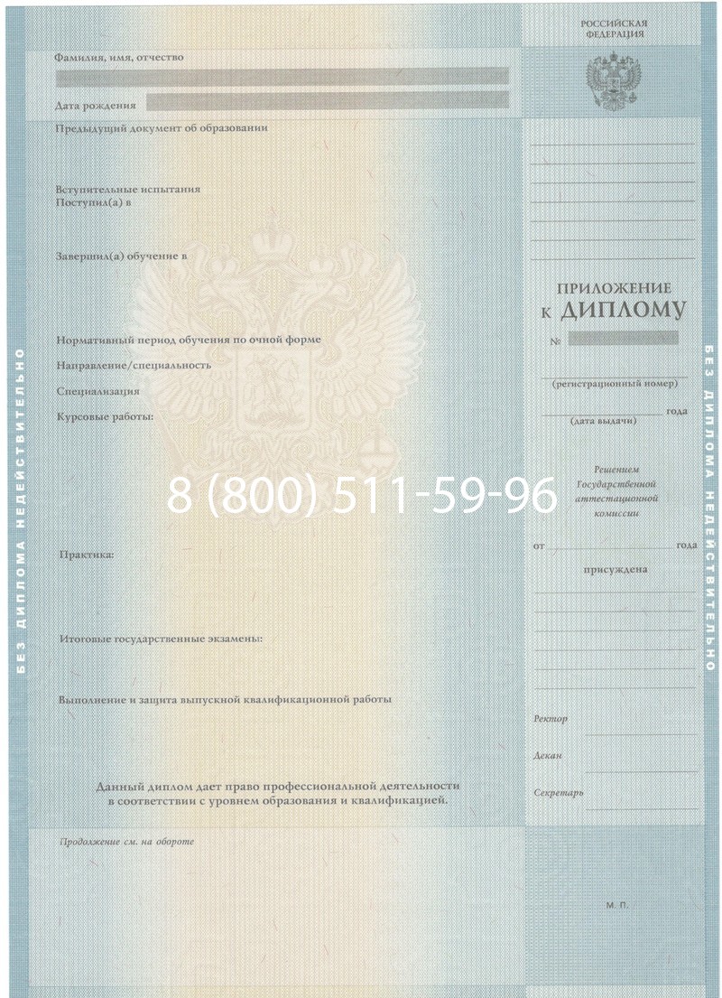 Заказать Диплом специалиста 2012-2013 годов в Новомосковске