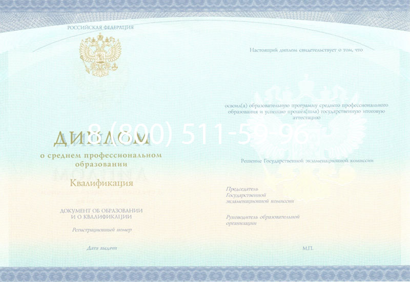 Купить Диплом техникума (Спецбланк) 2014-2024 года в Новомосковске Купить Диплом техникума (Спецбланк) 2014-2024 года в Новомосковске